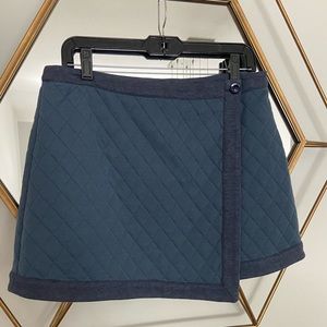 Navy Blue Wrap Skirt